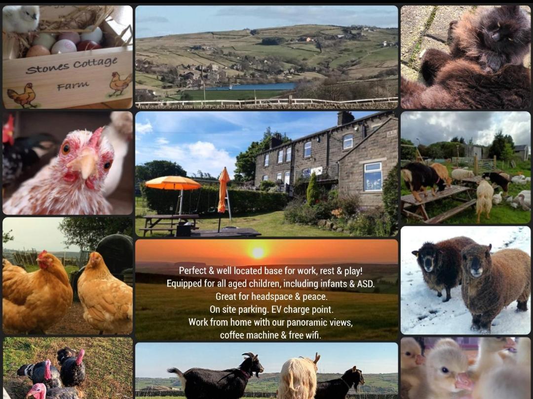 Stones Cottage Farm, Nr Haworth, Family Friendly, Work Friendly, Gaming Barn, Crafting, Free Wifi, Free Parking, Ev Point อ็อกเซนโฮป ภายนอก รูปภาพ